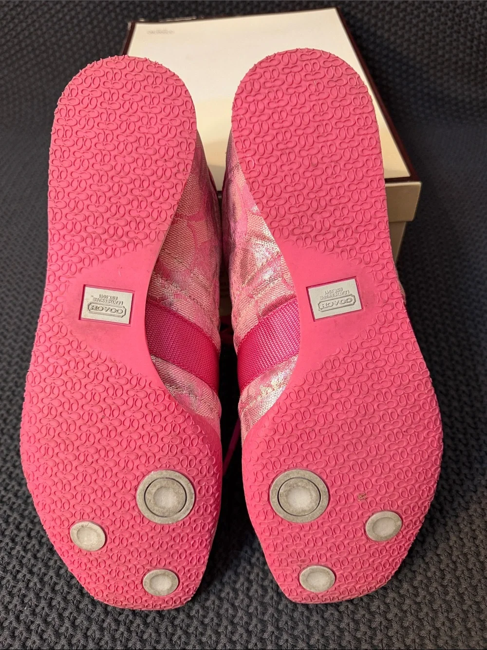 Coach pink sneakers